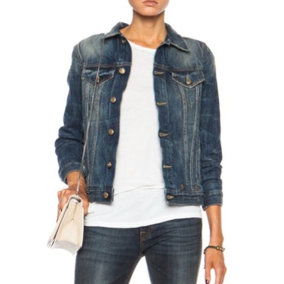 R13 Women's Denim Jean Jacket Street Designer Luxury Casual - Picture 2 of 14